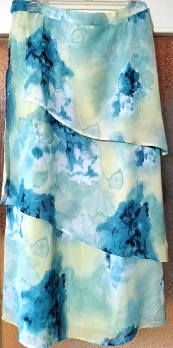 Дълга елегантна пола на пластове, L/XL