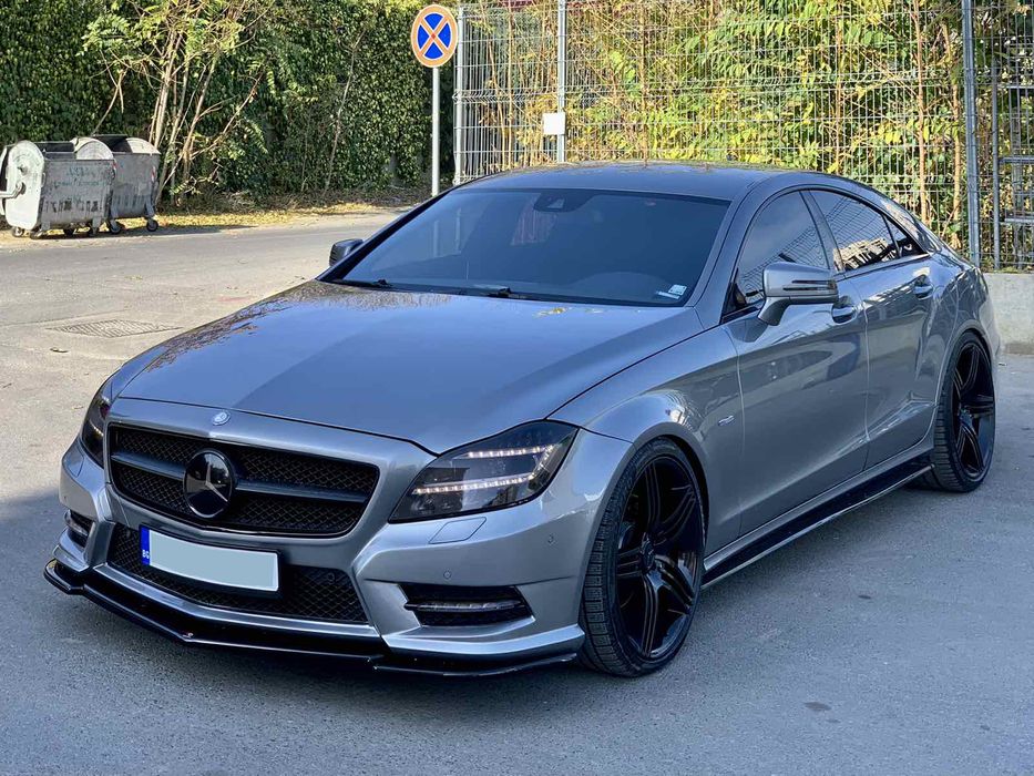 Спойлер за предна AMG броня Maxton design за Mercedes Benz CLS W218 (2011-2014)