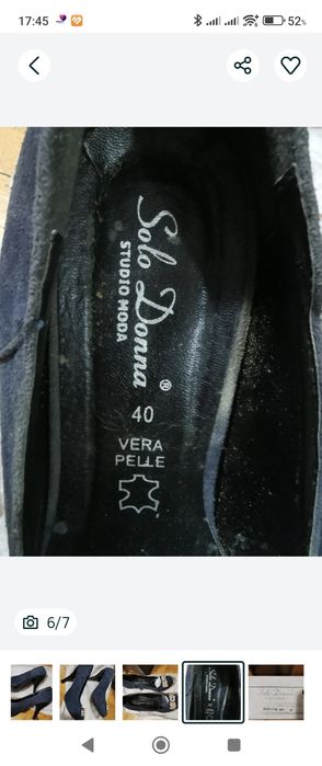 pantofi din piele naturala întoarsă, mărimea 40