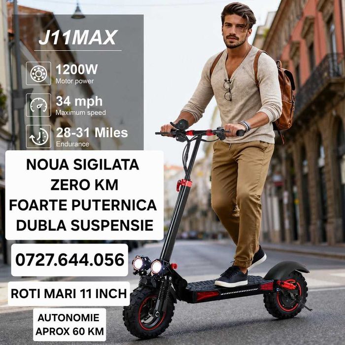 Trotineta electrica FREEBOY J 11 MAX NOUA SIGILATA ieftina 1200 wati