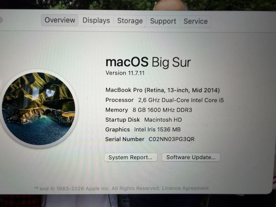 Продавам MacBook Pro Retina 13-inch, Mid 2014
