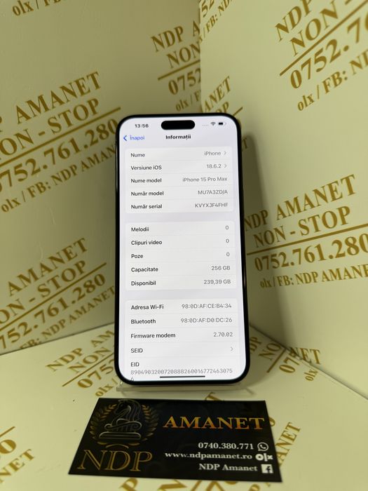 NDP Amanet Braila Iphone 15 Pro Max(48514)