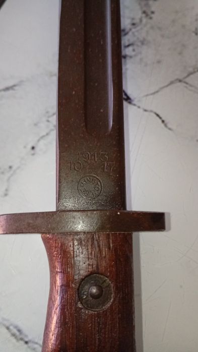 Baionetă de colecție: Remington Model 1913,  10/17  Autentică WWI