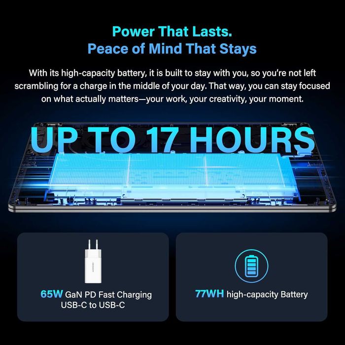 Laptop Geekom GeekBook X16 Pro 16 inch Ultra 5 125H 32GB LPDDR5x 7500MHz RAM 1TB SSD Sigilat