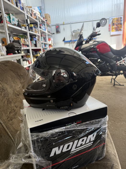 Каска Nolan N60-6 Classico 301 Black Glossy + Pinlock
