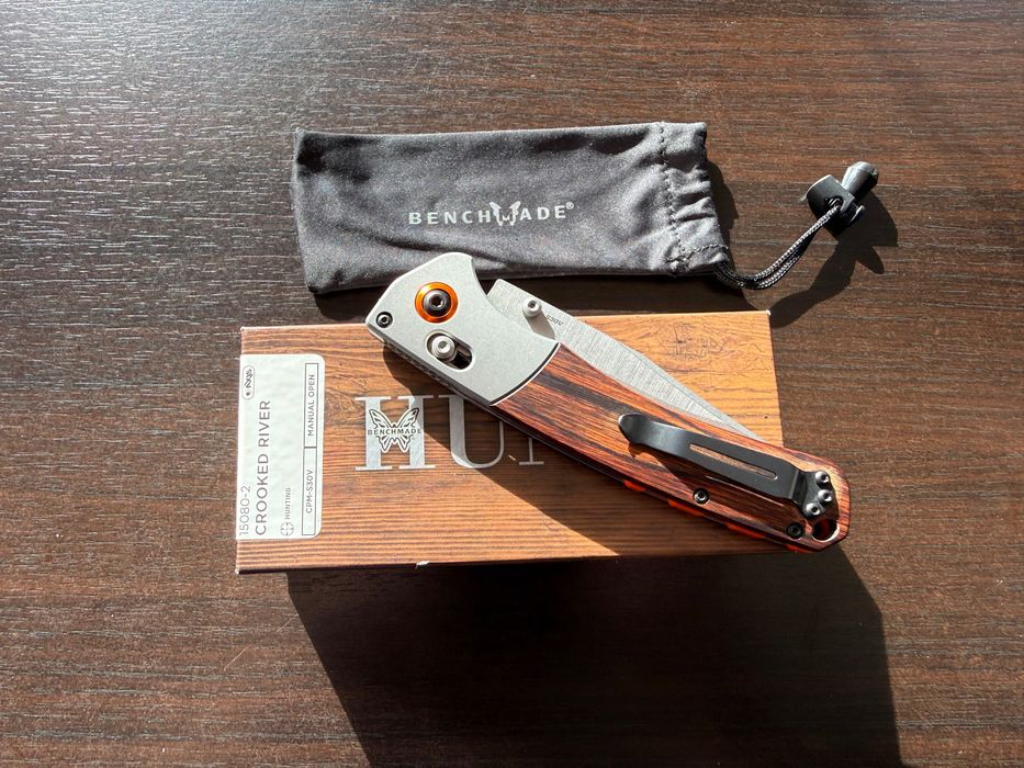 Cutit Benchmade Crooked River Nou in Cutie