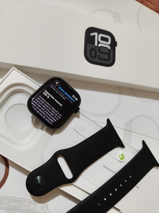 Apple Watch Seria 10 (Jet Black) 46mm Aluminium Case/  Full Box cu Garanție Activă (Ofertă  Preț)
