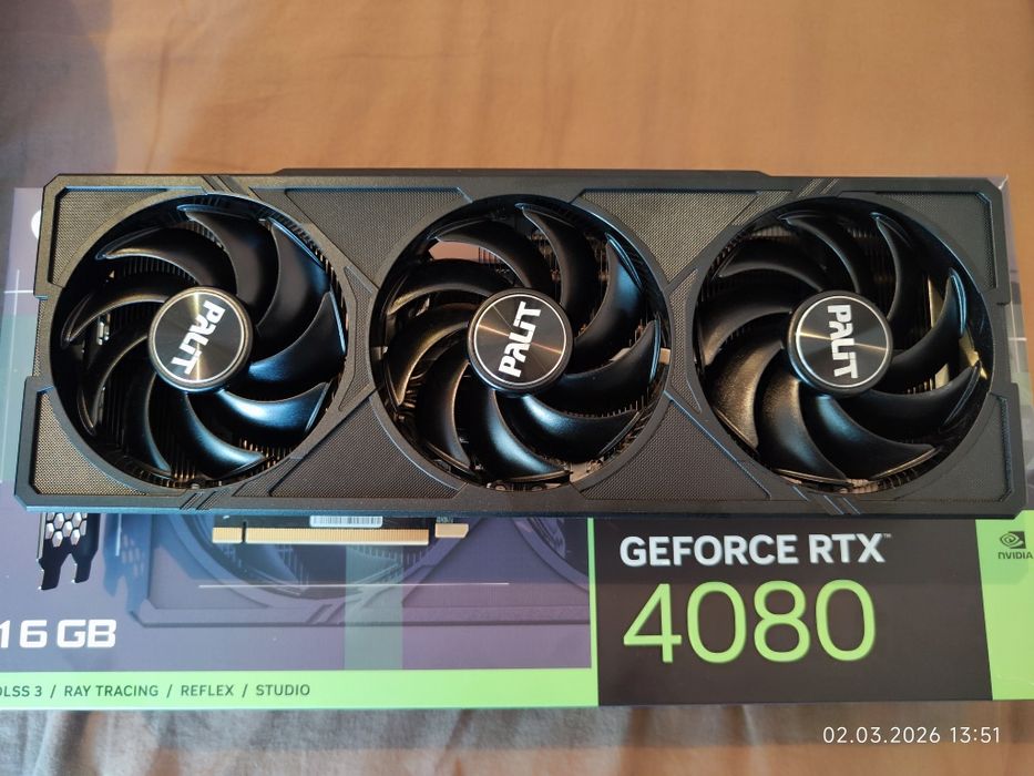 Видеокарта RTX 4080 16GB Palit GeForce JetStream DLSS 3