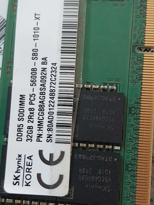 1x32GB, 5600MT/s, CL46 - SK Hynix (SO-DIMM - за лаптоп)