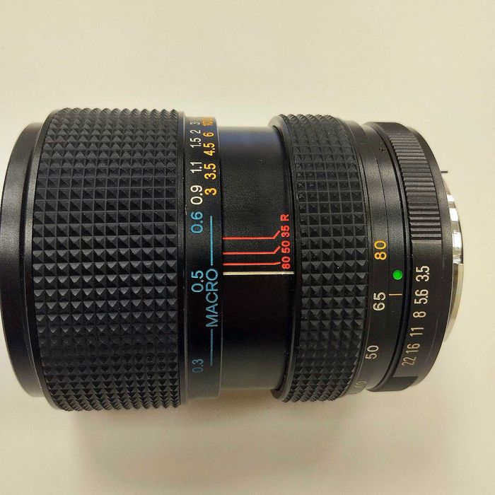 Винтидж обектив Auto Chinon Zoom MC Macro 35–80mm f/3.5–4.9 – байонет P/K