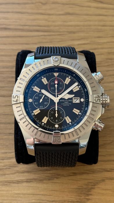 Breitling Super Avenger 48mm Chronograph Full Set + extra Bracelet + Straps