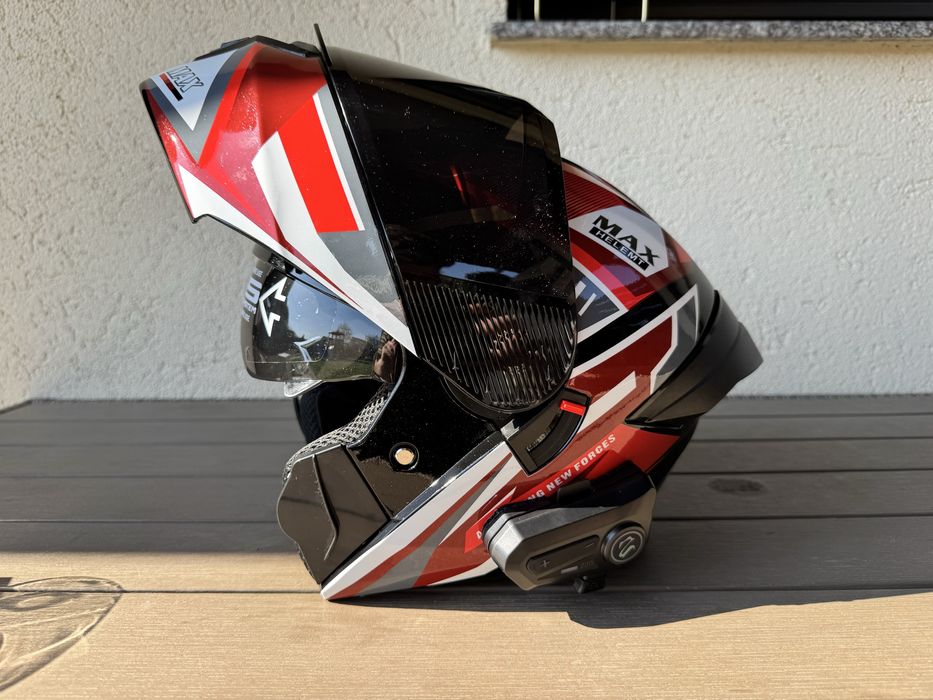 Casca moto flip up Heromind + intercom , marimea XL , NOU
