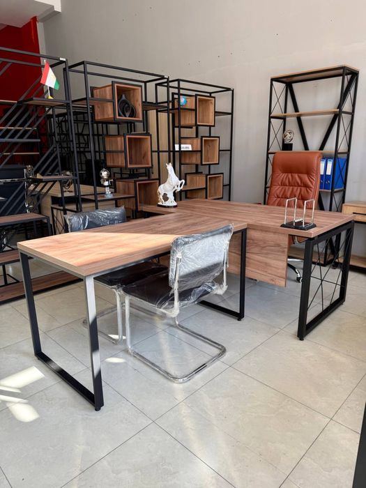 Директорский стол Лофт стол Офисный стол Лофт мебел Rahbar stoli