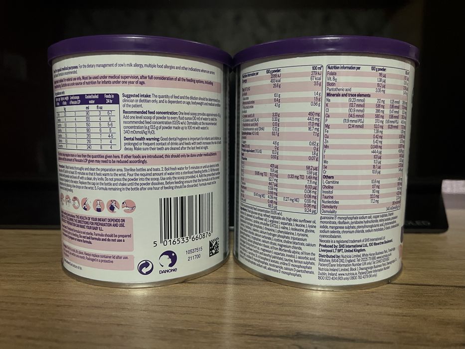 Neocate Junior , Vanilie , Capsuni x4 sigilate