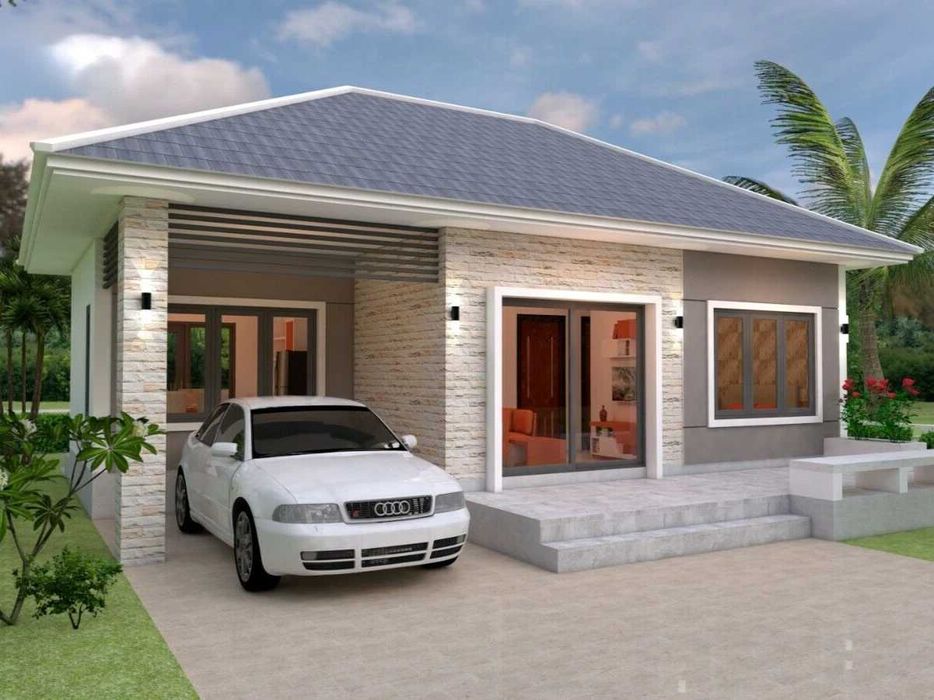 НА ИЗПЛАЩАНЕ - Евтина сглобяема къща с 3 спални, 77 кв. м