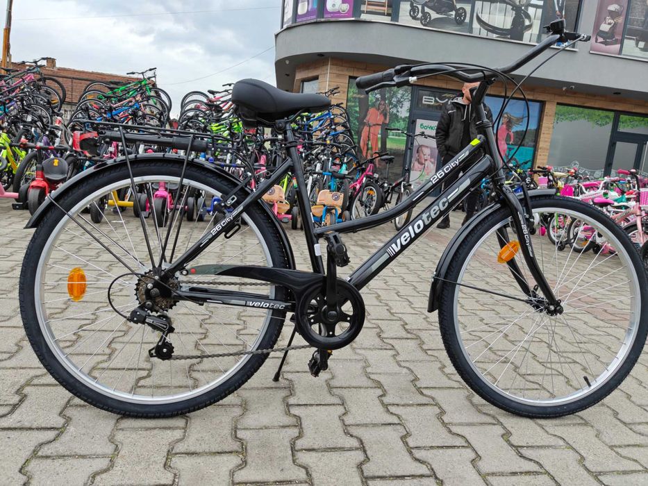 PA Алуминиев велосипед 26" Velotec CITY черен