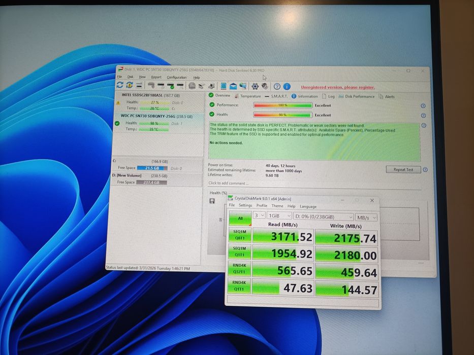 vand ssd nvme m2 pciex 3.0/sata3  2280 256gb second hand