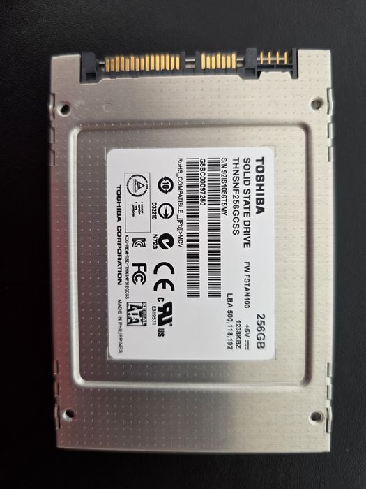 SSD 2.5 MLC Toshiba 256gb