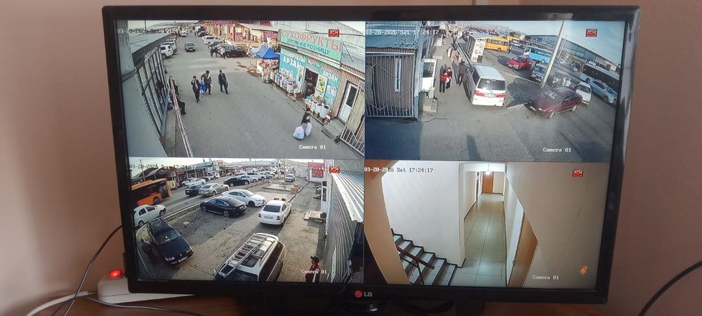 Видеонаблюдение секционые ворота