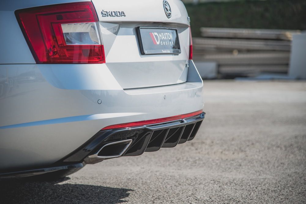 Дифузьор за задна броня Maxton design за Skoda Octavia RS (2013-2019)