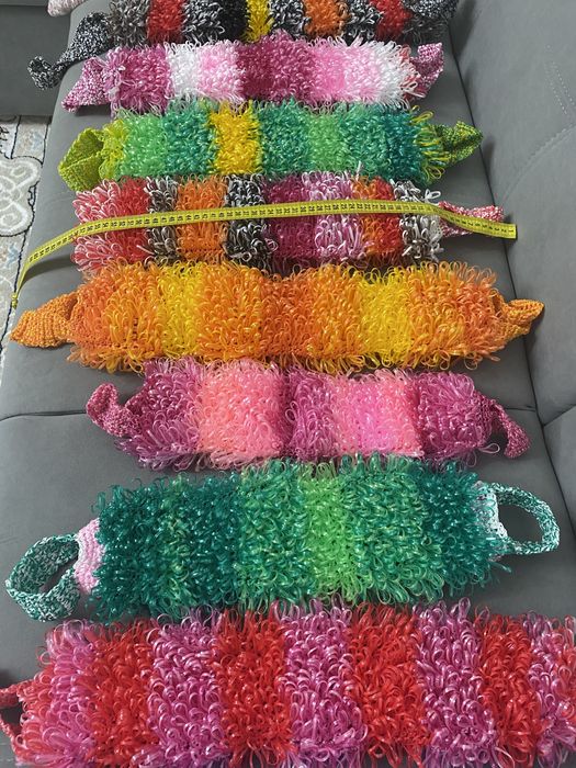 Мочалки ручной вязки