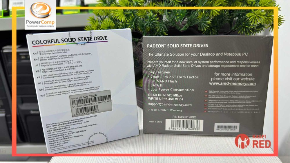 SSD 120GB , 256GB Colorful, AMD Radeon