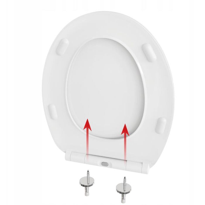 Capac wc super slim, inchidere silentioasa, duroplast, Sepio