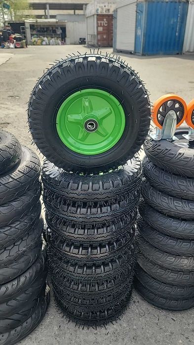 Металлические колеса с резиновым ободом