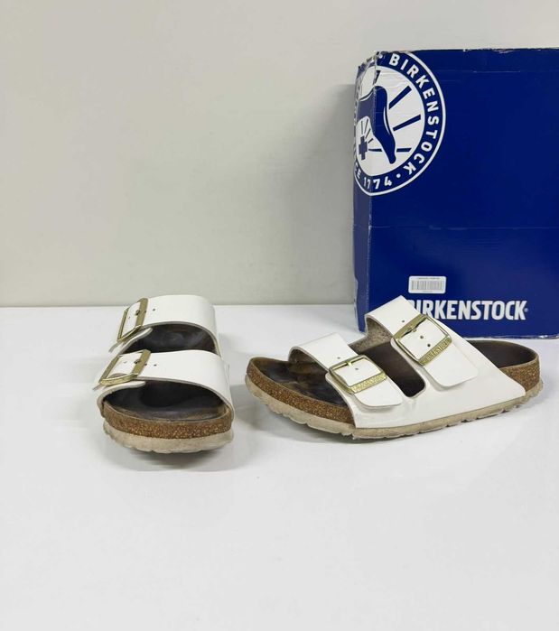 Birkenstock Arizona Patent White