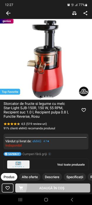 Storcător de fructe