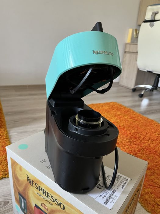 Espressor cu capsule Nespresso Vertuo Pop Aqua Mint +24 capsule gratis