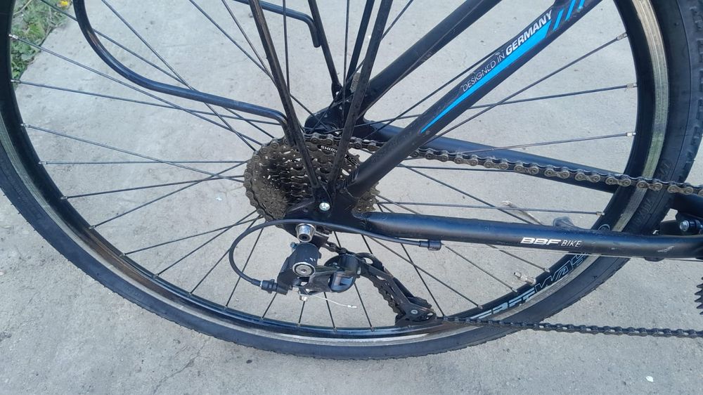 Bicicleta strada BBF, 28 inchi, Aluminiu, marime L, 24 viteze, suspensie