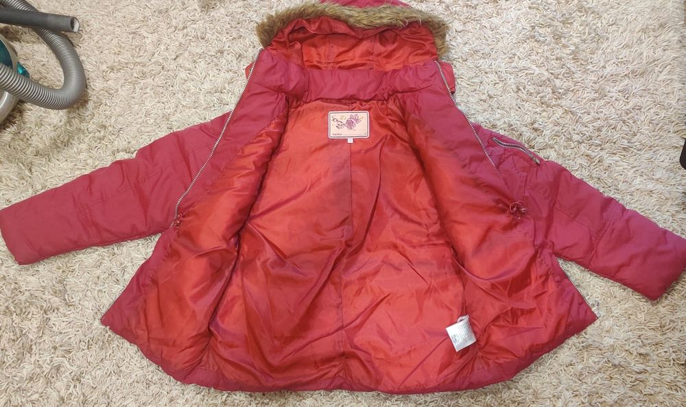 Зимно яке за момиче 134-140