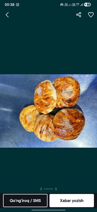 Non zakas qabul qilamiz kafe restaranlarga