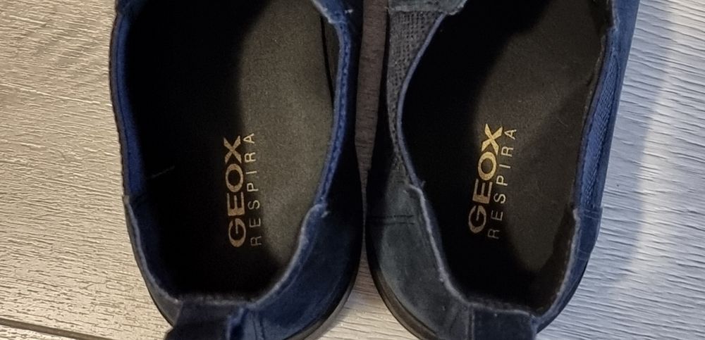 Ghete Geox barbati piele intoarsa bleumarin/ albastre marime 43