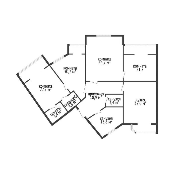 Apartment in Aktobe, Sazdy-3, Astana audany - View 3