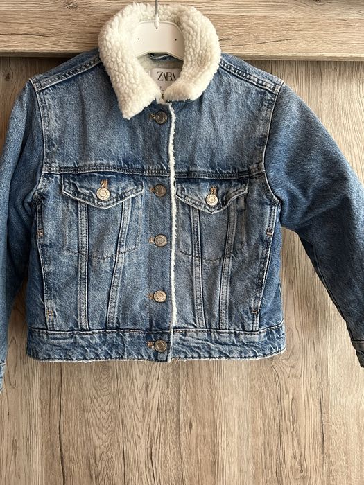 ZARA плътно дънково яке за момиченце размер 122