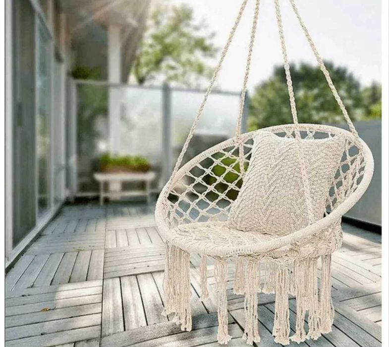 Градинска люлка с възглавница