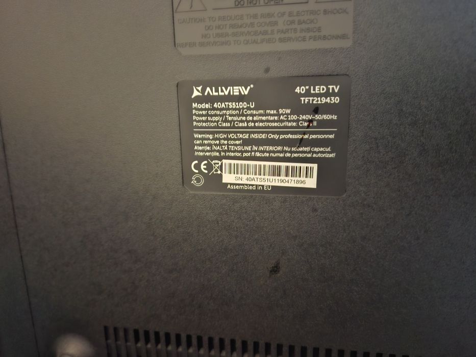 Vand Smart TV ALLVIEW 40ATS5100-U / 101 cm