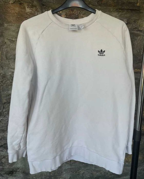 Adidas оригинален бял суичър блуза размер XL