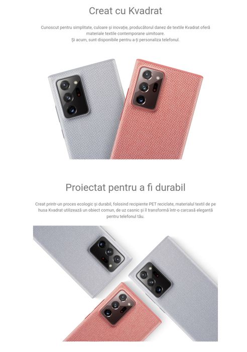 Husa originala Samsung Kvadrat Cover Galaxy Note 20 Ultra N985 5G N986