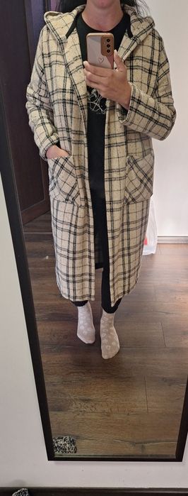 Палто с колан Negative