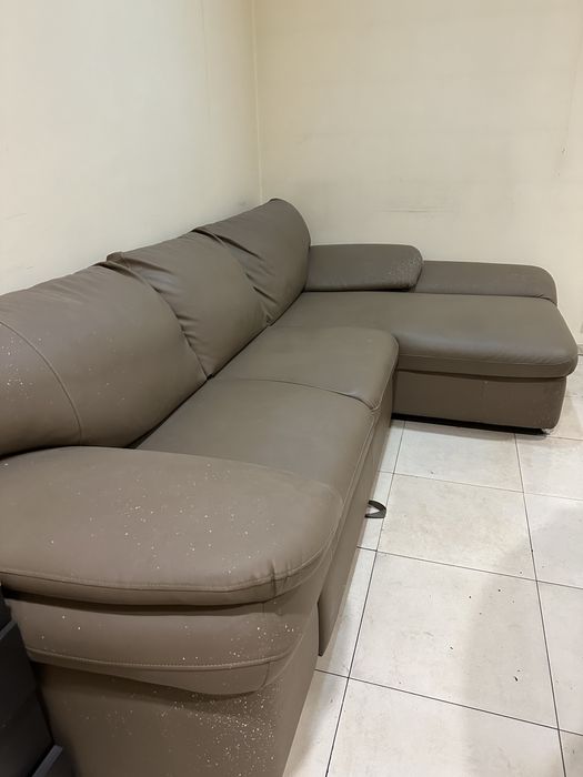 Диван изкуствена кожа- цвят капучино