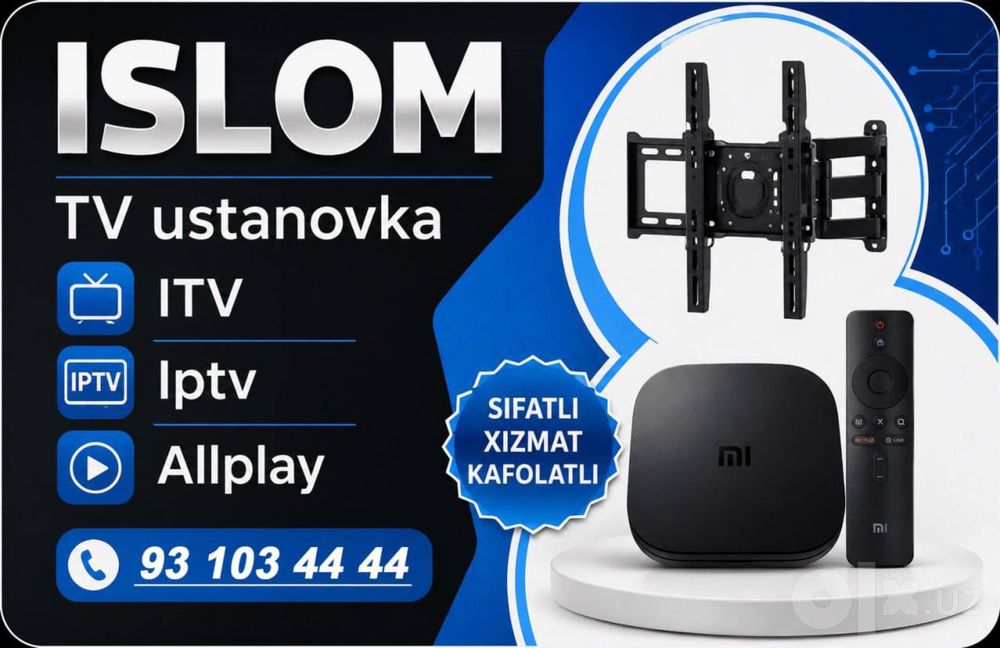 15 yilik tajriba Telvizor devorga ustanofka   Qilamza itv mi box