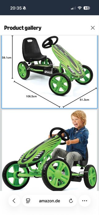 Детска кола карт Go Cart нова 4+