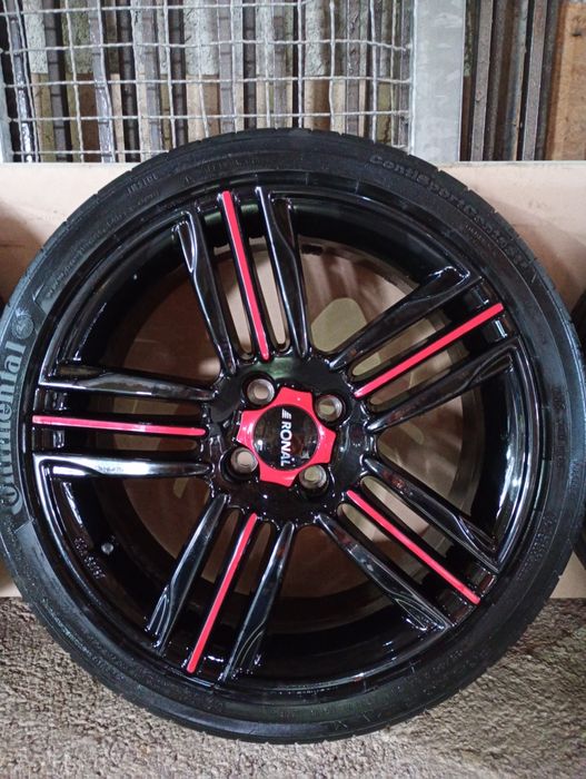 FIAT500 RONAL R57 нови джанти със летни гуми 205/40/17 7Jx17 ЕТ35 4х98