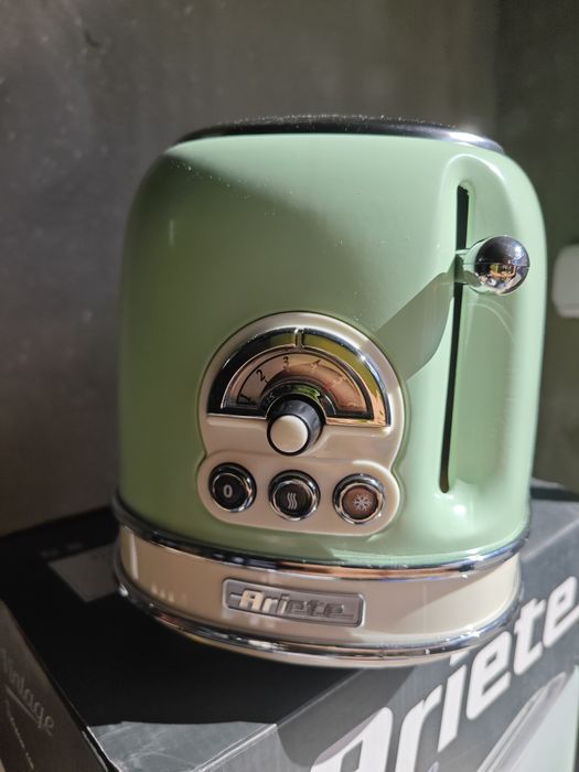 Ретро тостер Ariete Vintage (Зелен) – Като нов, с кутия