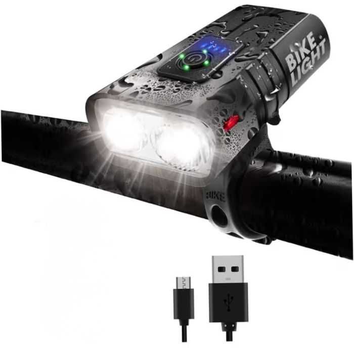 LED фар за велосипед USB Type-C