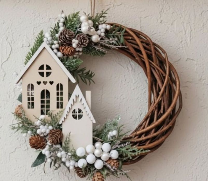Укрась свой дом к новому году! Венки ручной работы!