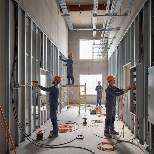 Работы по электромонтажу